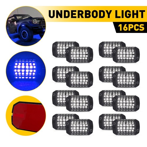 16pods blue led light rock - blue,