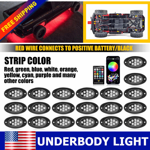 Rgb 20x pods rock led - 20x, fits