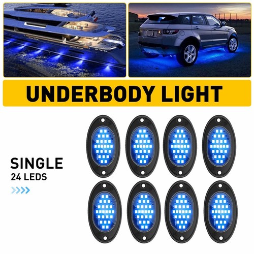 8pods blue led rock - rock, lights
