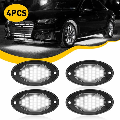 4pods white led rock lights - 4pods,