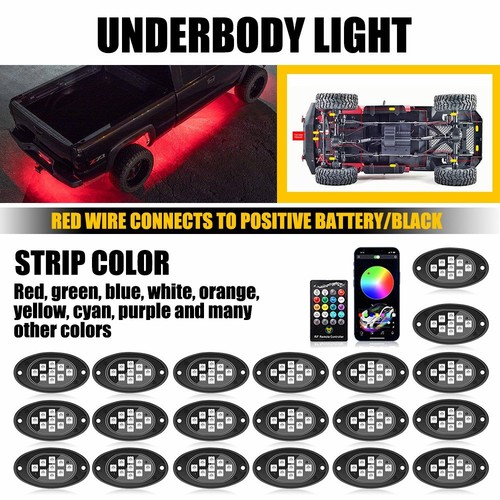 20pods rgb led rock lights - 20pods,