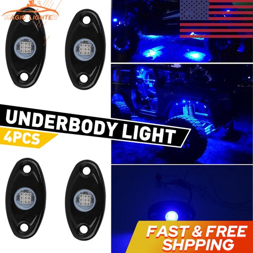 Blue led rock lights fit - rock,