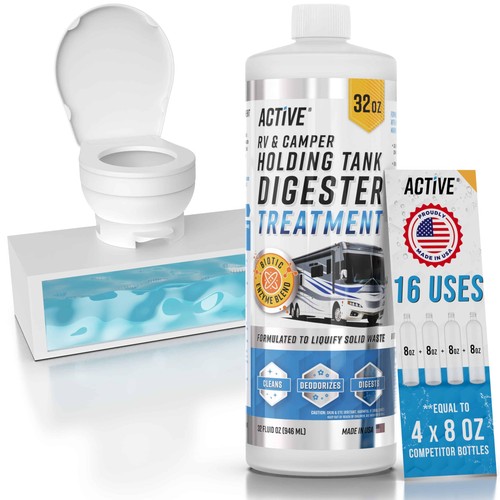 Black tank treatment toilet - rv,